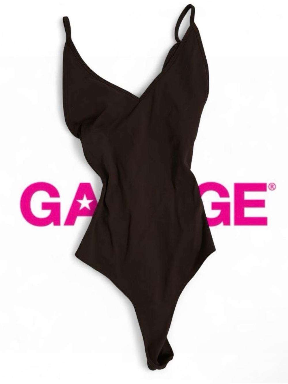 Garage brown One-Piece Bodysuit with Thin Straps